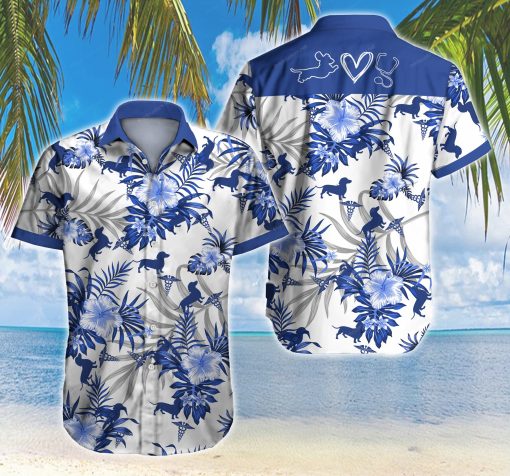 Tlab Nurses Dachshund Hawaiian Shirts For Men Ha47121