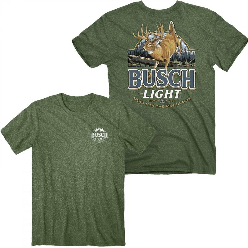 Limited Busch Light Deer Label Double Side Shirt