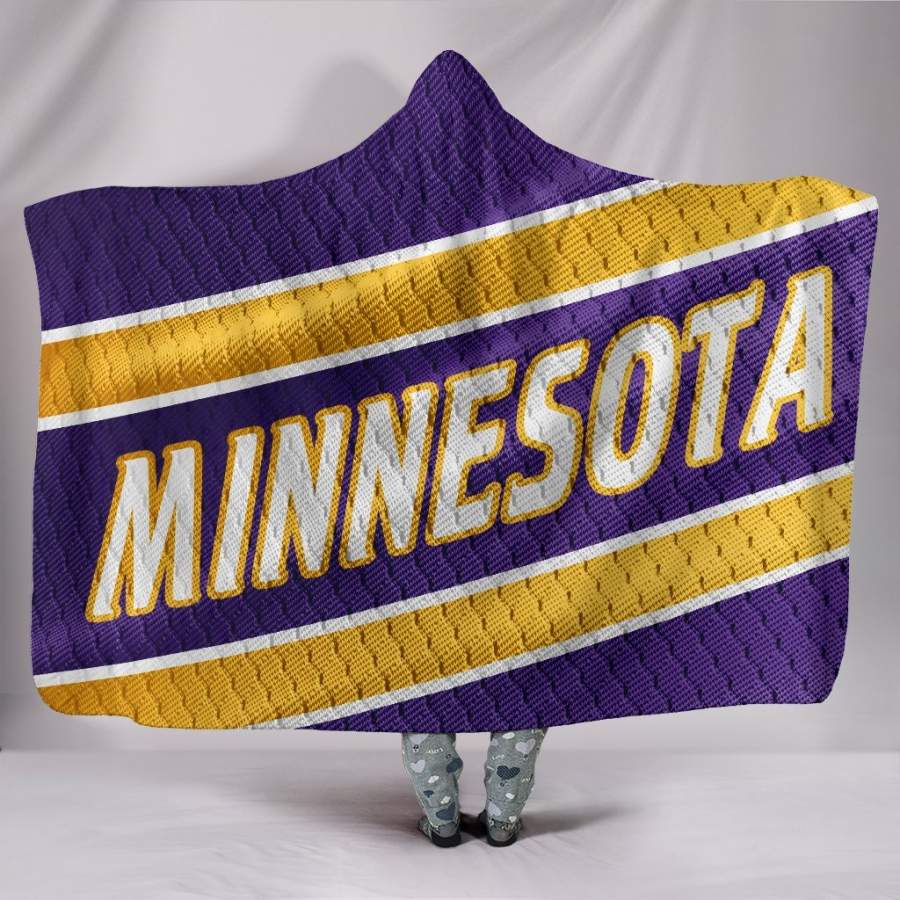 Minnesota Vikings Unofficial Football Jersey Hoodie Blanket