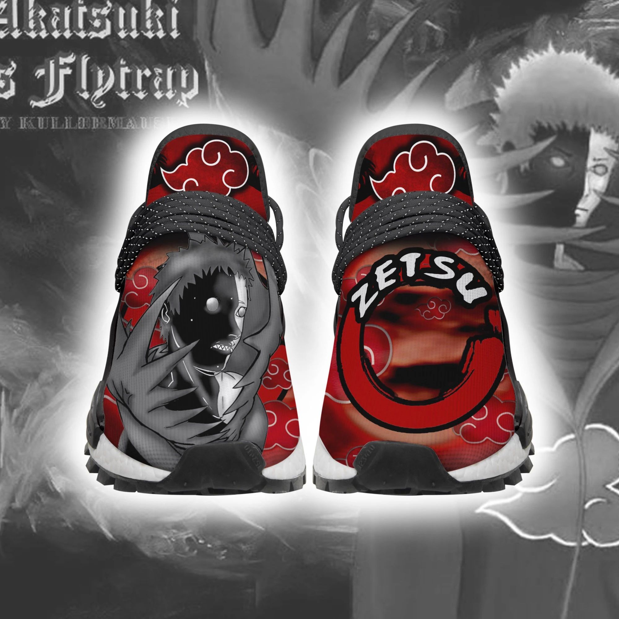 Akatsuki Zetsu Shoes Costume Naruto Anime Sneakers Unisex Men Women