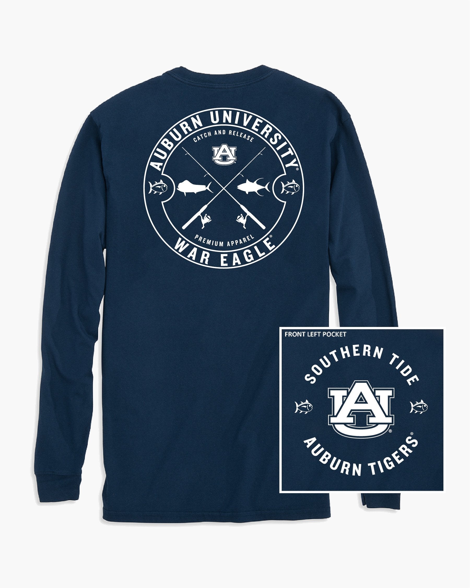 Auburn Tigers Catch And Release Long Sleeve T-Shirt