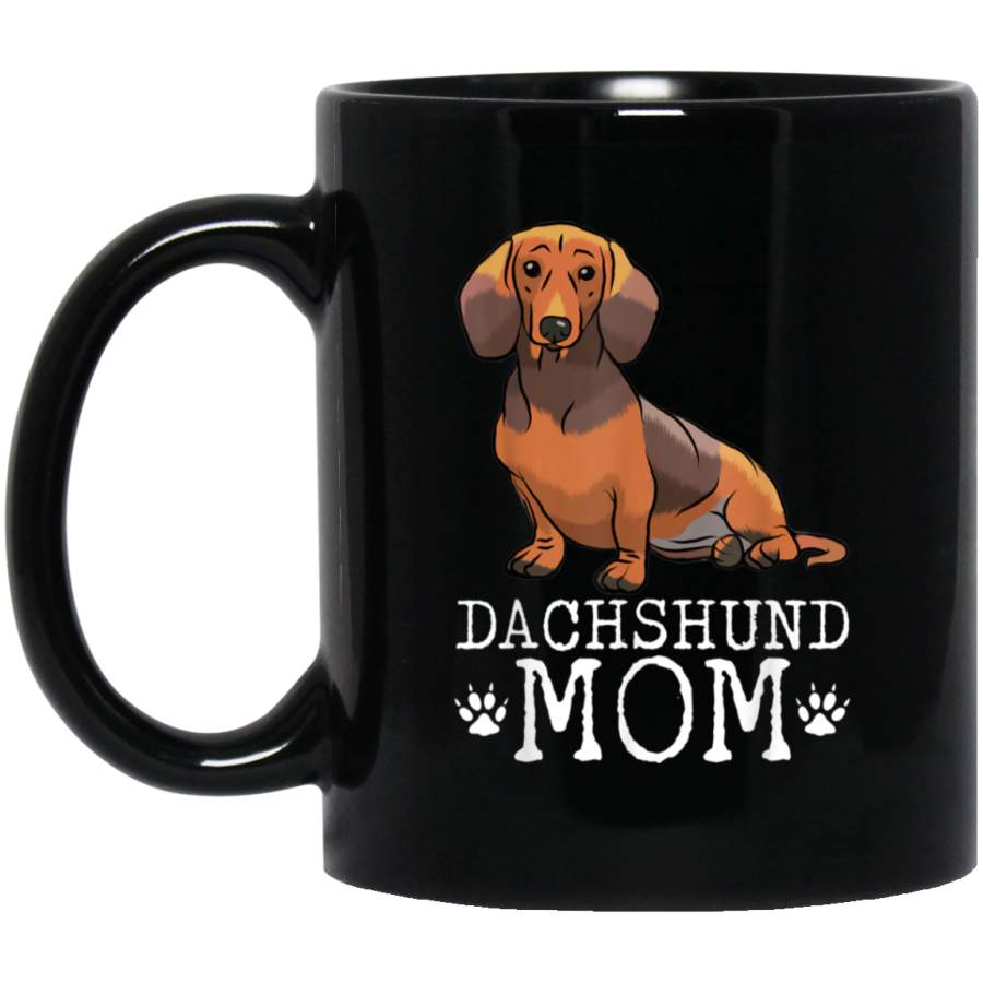 Vintage Dachshund Mom Funny Dog Lover Gift For Mama Mother Mug