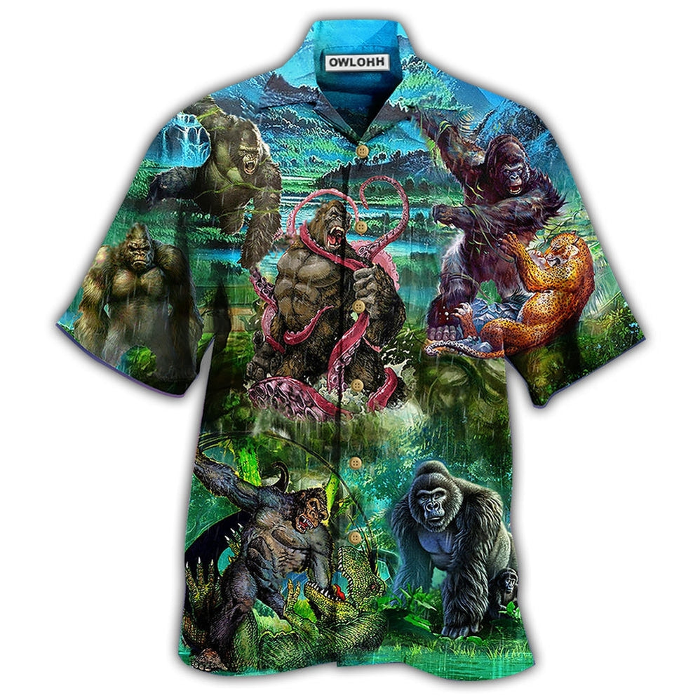 Gorilla Is The King Of Jungle Cool Hawaii Shirt Ha79297