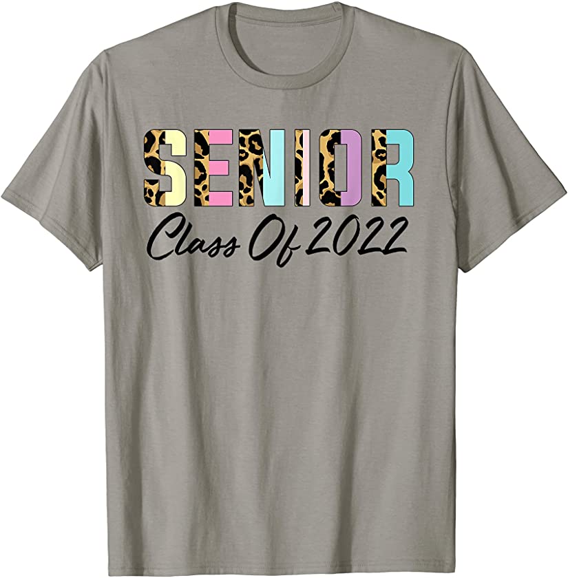 E6Pr Leopard Senior Class Of 2022 Last Day Of School T-Shirt