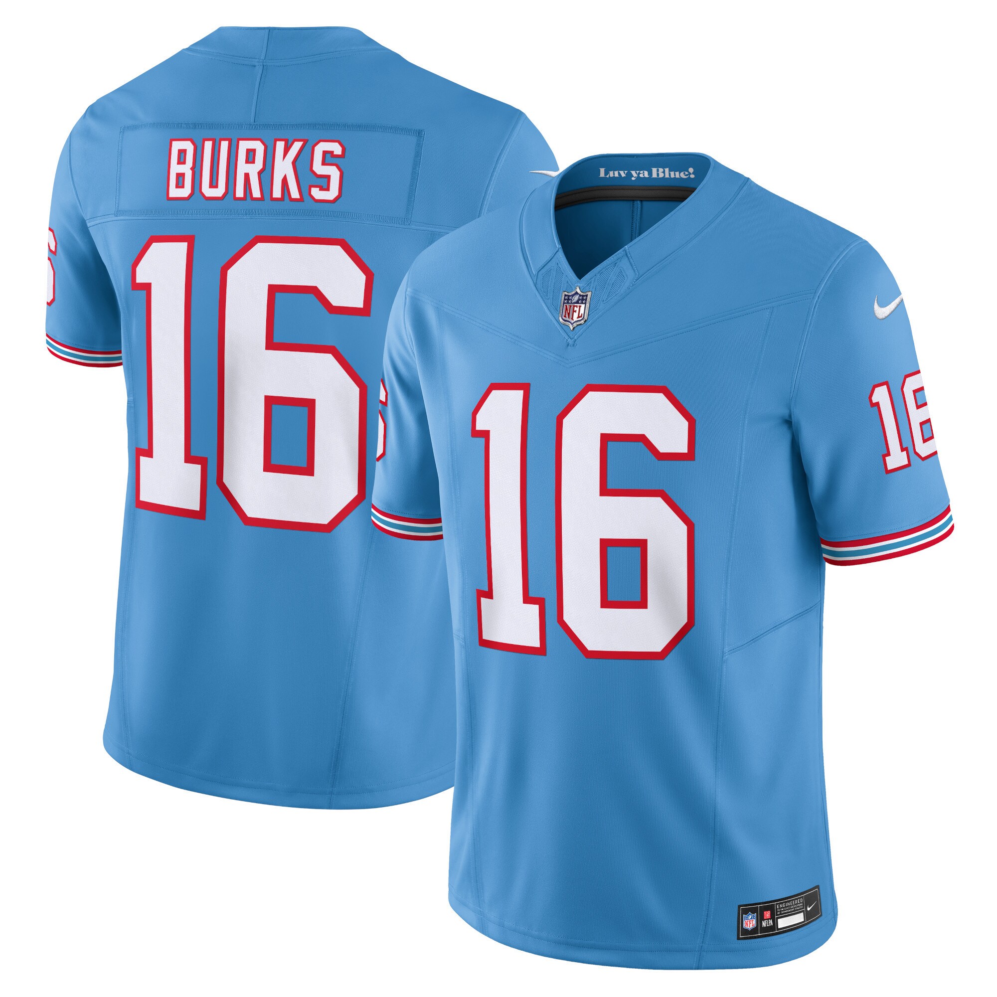 Treylon Burks Tennessee Titans Vapor F.U.S.E. Limited Jersey – Light Blue