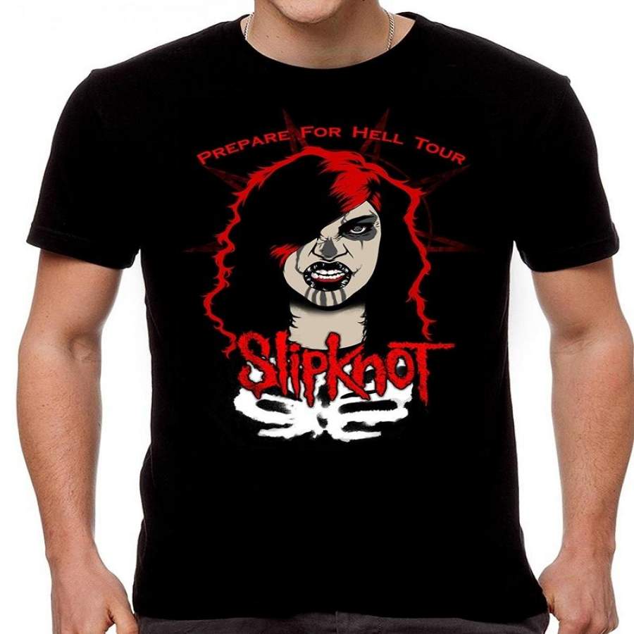 Men’s Fashion Cotton T-Shirt Slipknot Poster T-Shirt Men’s Casual Shirt Funny T Shirt