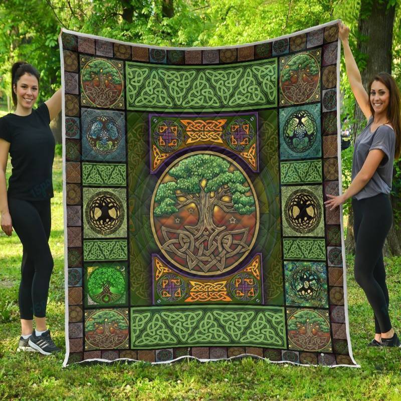 Btt Irish Tree Celtic Quilt Plumosu Store