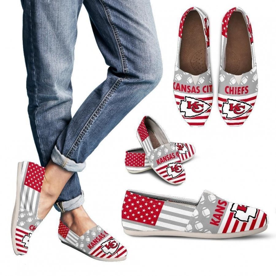 American Flag Kansas City Chiefs Casual Shoes #361