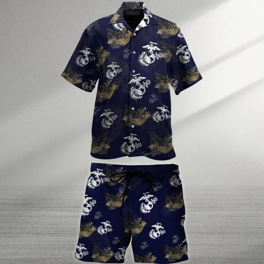 Hawaii Aloha Shirts Beach Shorts Marine Tropical Ha100693