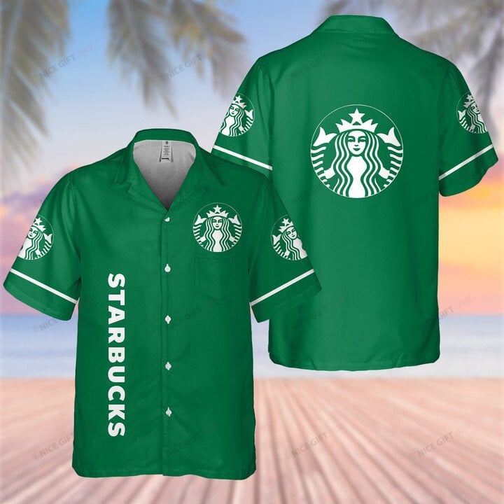 Starbucks Hawaiian Shirt 3Hs-Q1K9