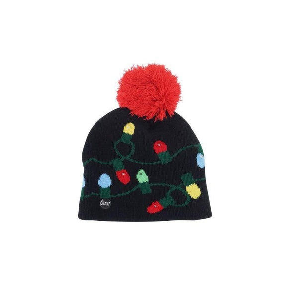 Ugly Sweater Flashing Holiday Beanie Hat for Kids