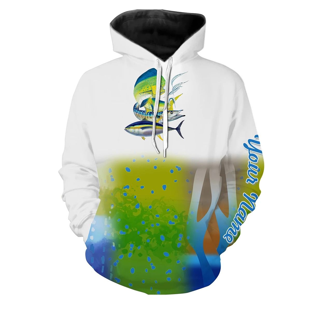 Wearzone Style Tuna Wahoo Mahi-Mahi Customize Name All Over Print Long Sleeves Shirts Personalized Gift Thhfs01042025
