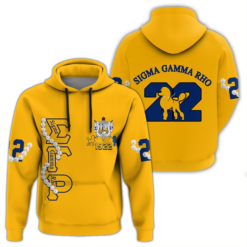 Sorority Hoodie – Sigma Gamma Rho Pearl Yellow Pullover Hoodie