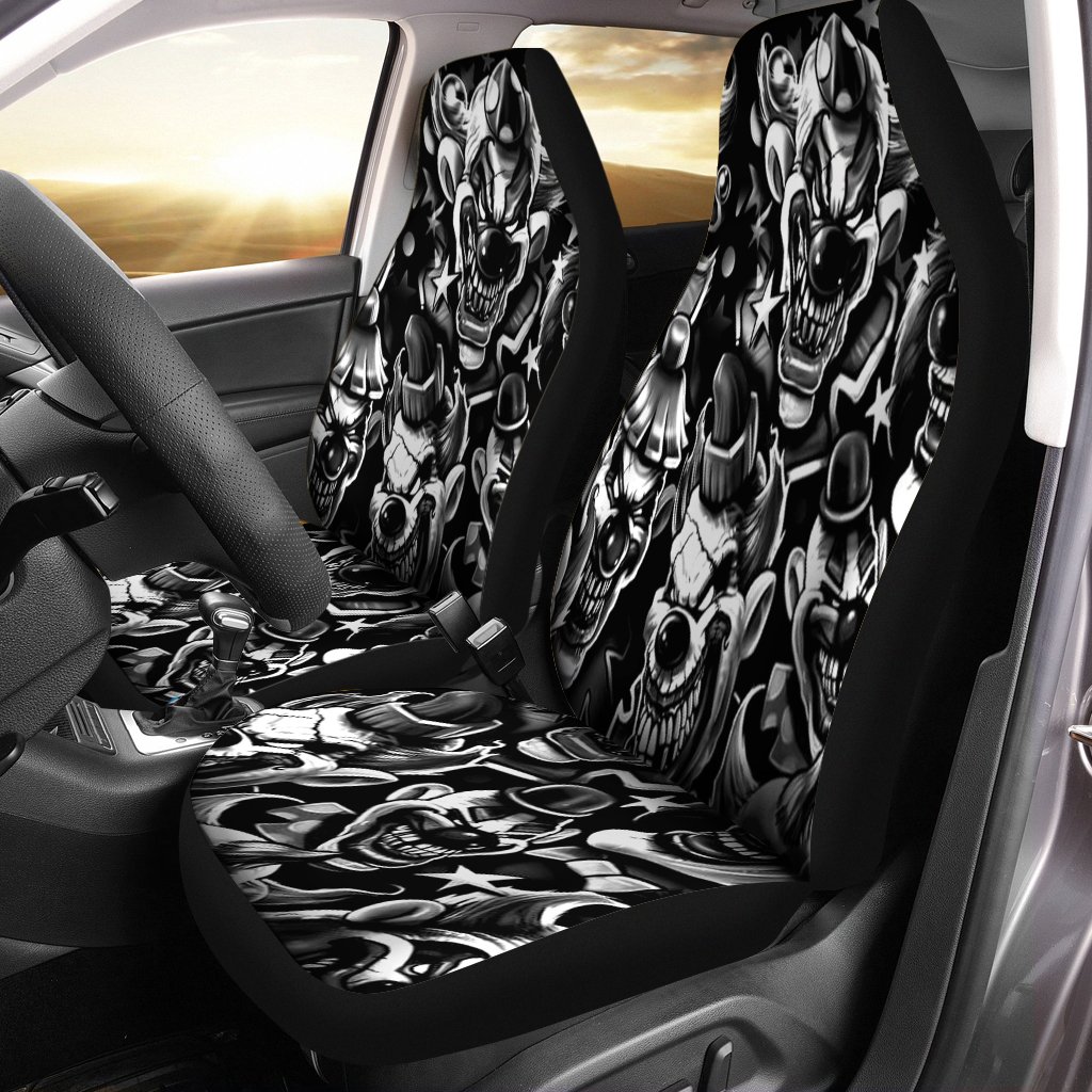 Skull 3D Car Seat Cover – Evil Clown 08657
