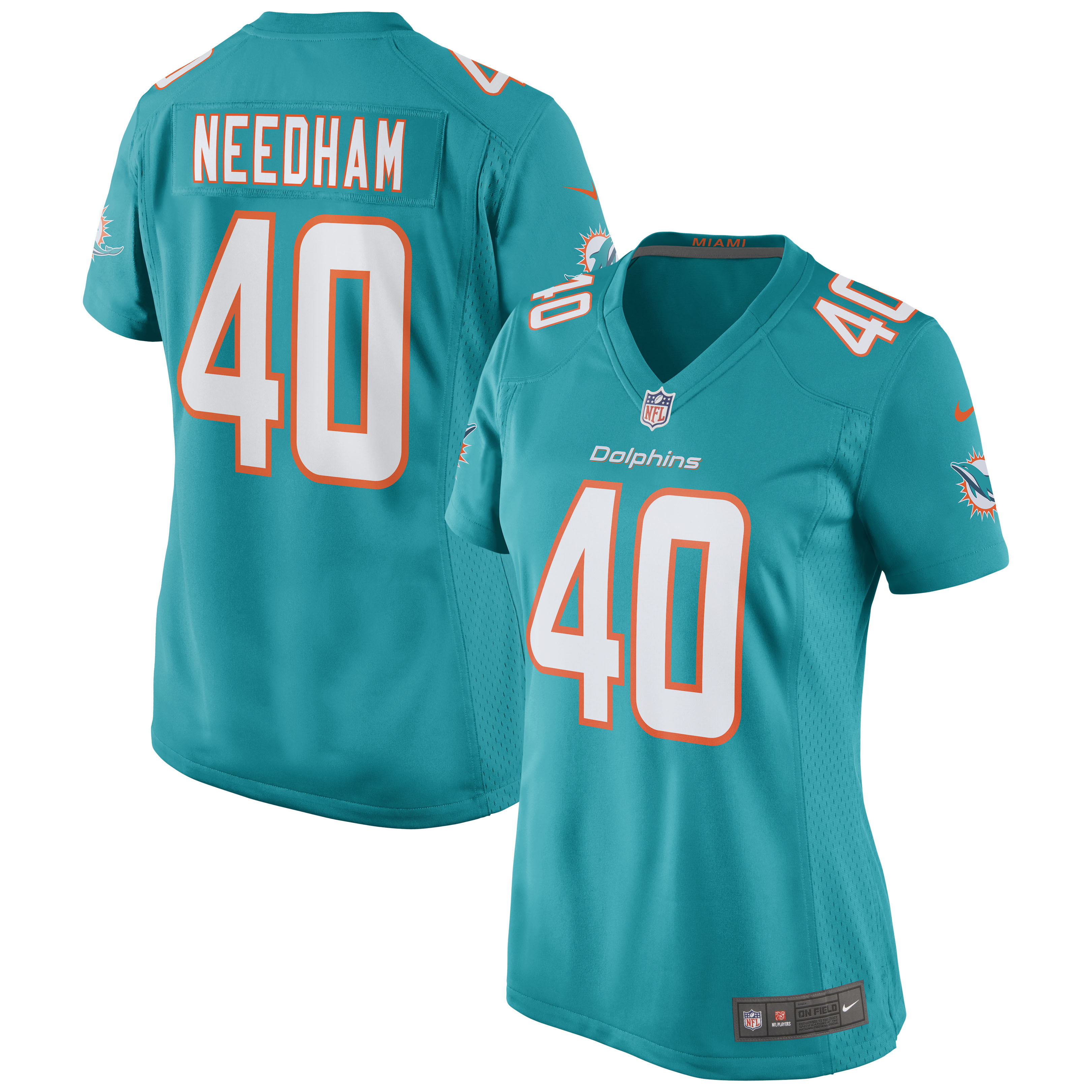 Nik Needham Miami Dolphins Women's Game Jersey – Aqua