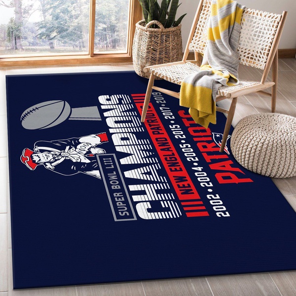 New England Patriots Rug All Over Print Logo Custom Area Rug Carpet Full Sizes Rug 1180