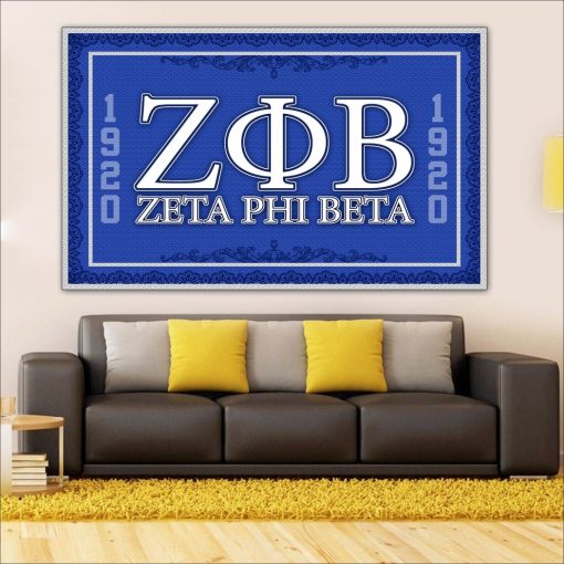 Zeta Phi Beta 1920 Rug Wall