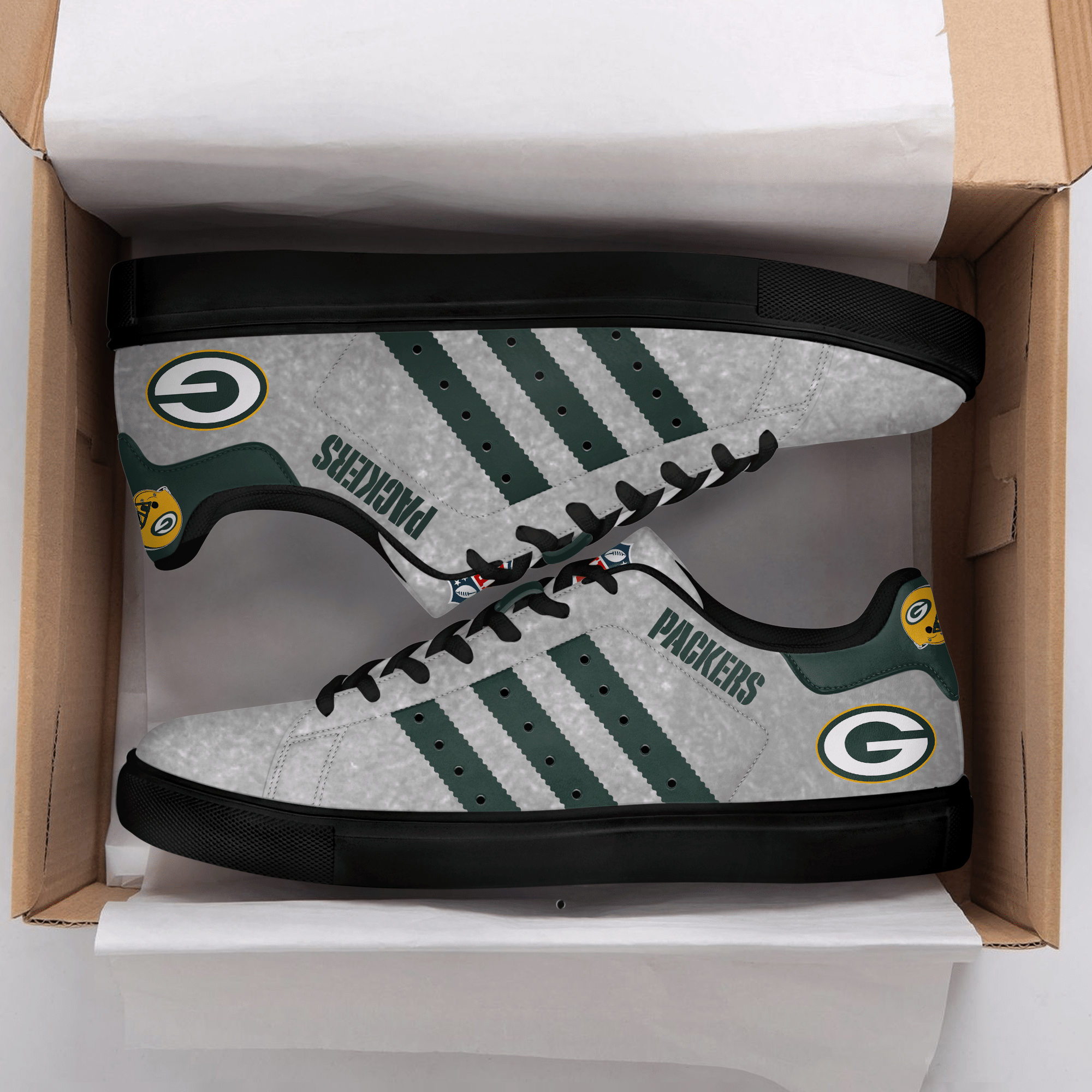 Green Bay Packers Low Top Shoes Xl5