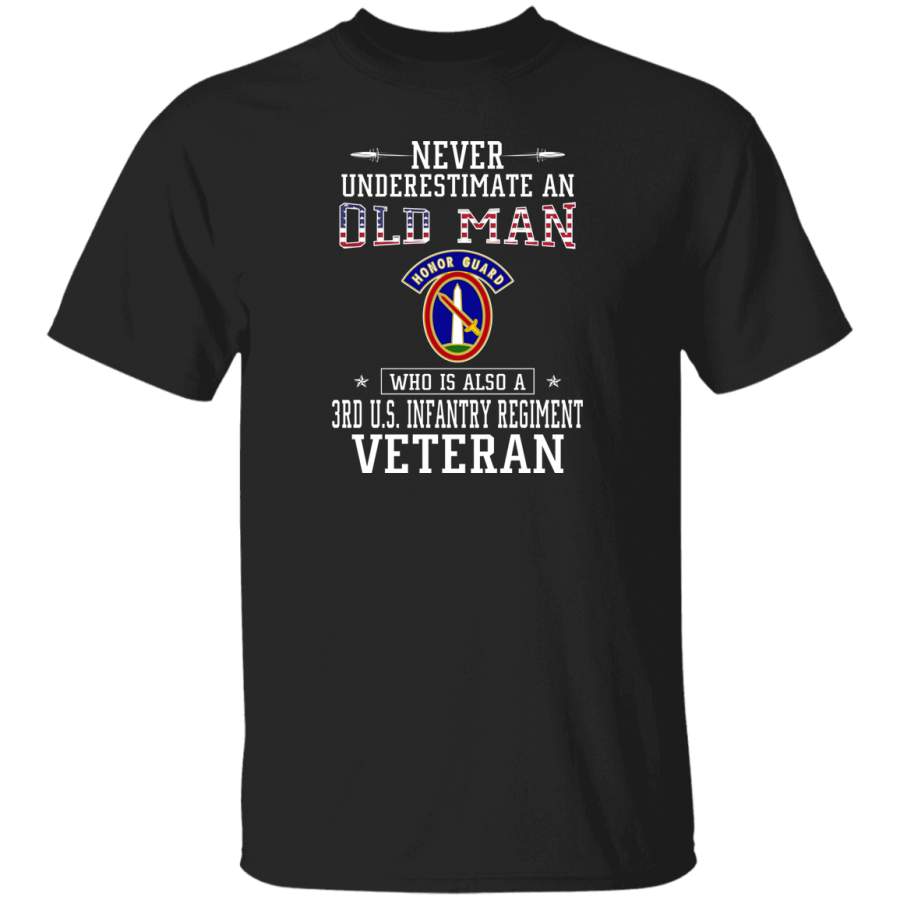 Never Underestimate a 3rd U.S. Infantry Regiment Veteran T-Shirt Veterans Day Christmas Gift Mug