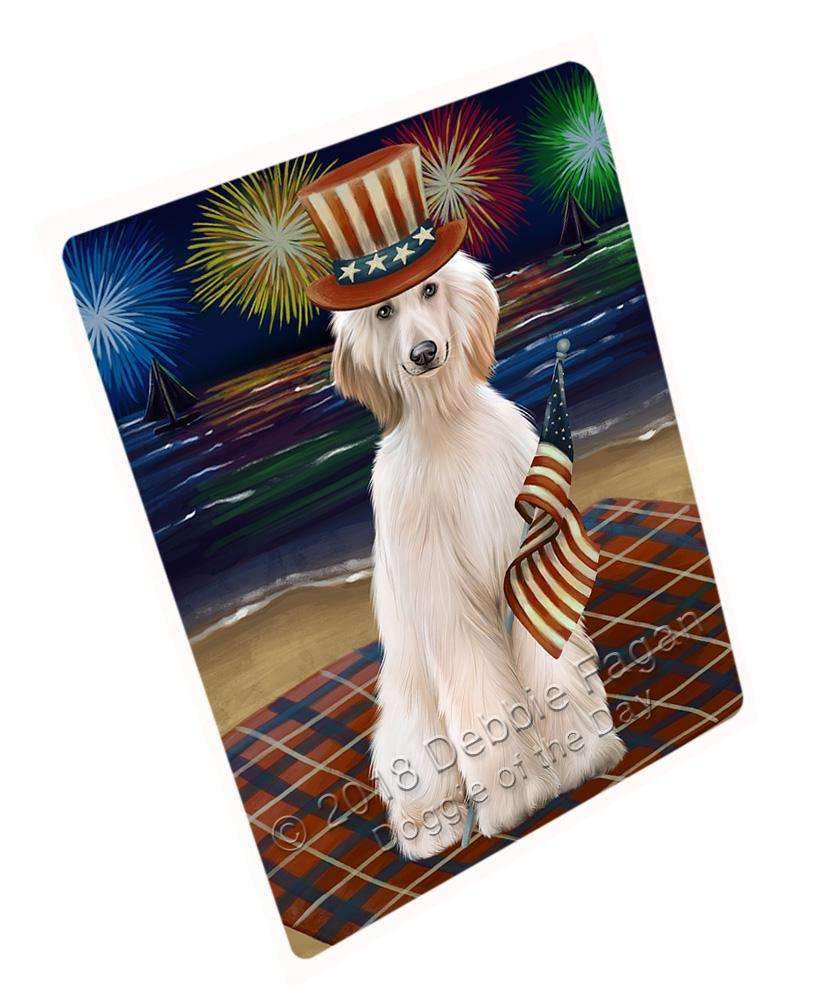 4Th Of July Independence Day Firework Afghan Hound Dog Blanket Blnkt84711