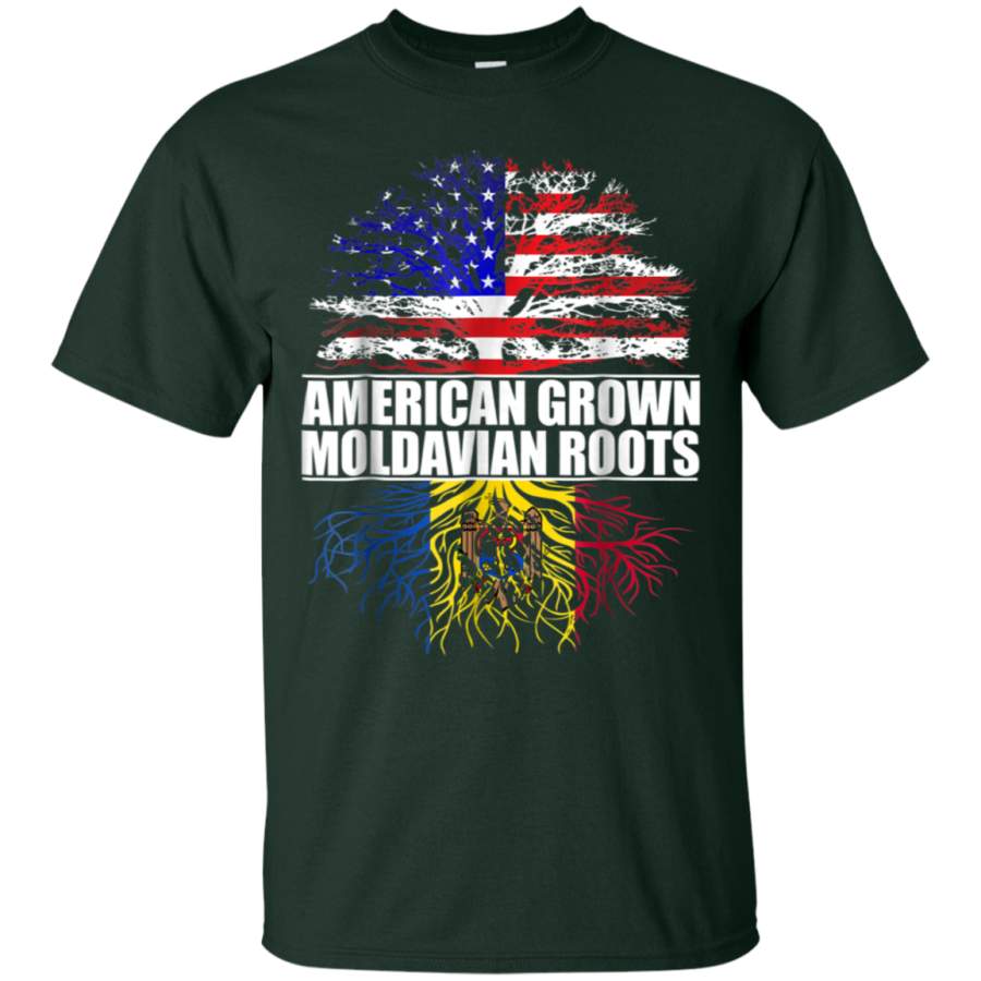 AGR American Grown With Moldavian Roots T-Shirt Moldova Shirt