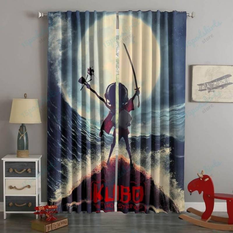 3D Printed Kubo And The Two Strings Style Custom Living Room Curtains