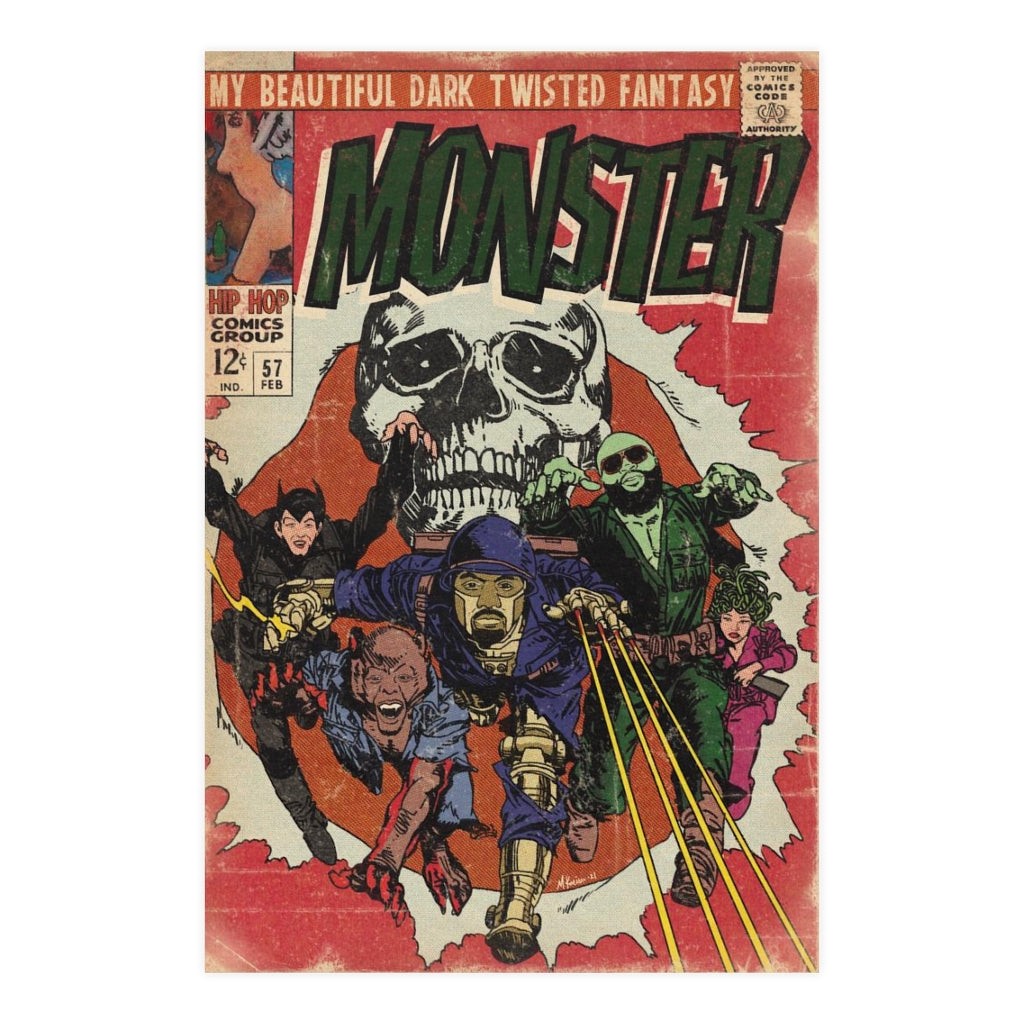 Kanye West – Monster – Rick Ross, Jay-Z, Nicki Minaj, Bon Iver – Vertical Matte Posters