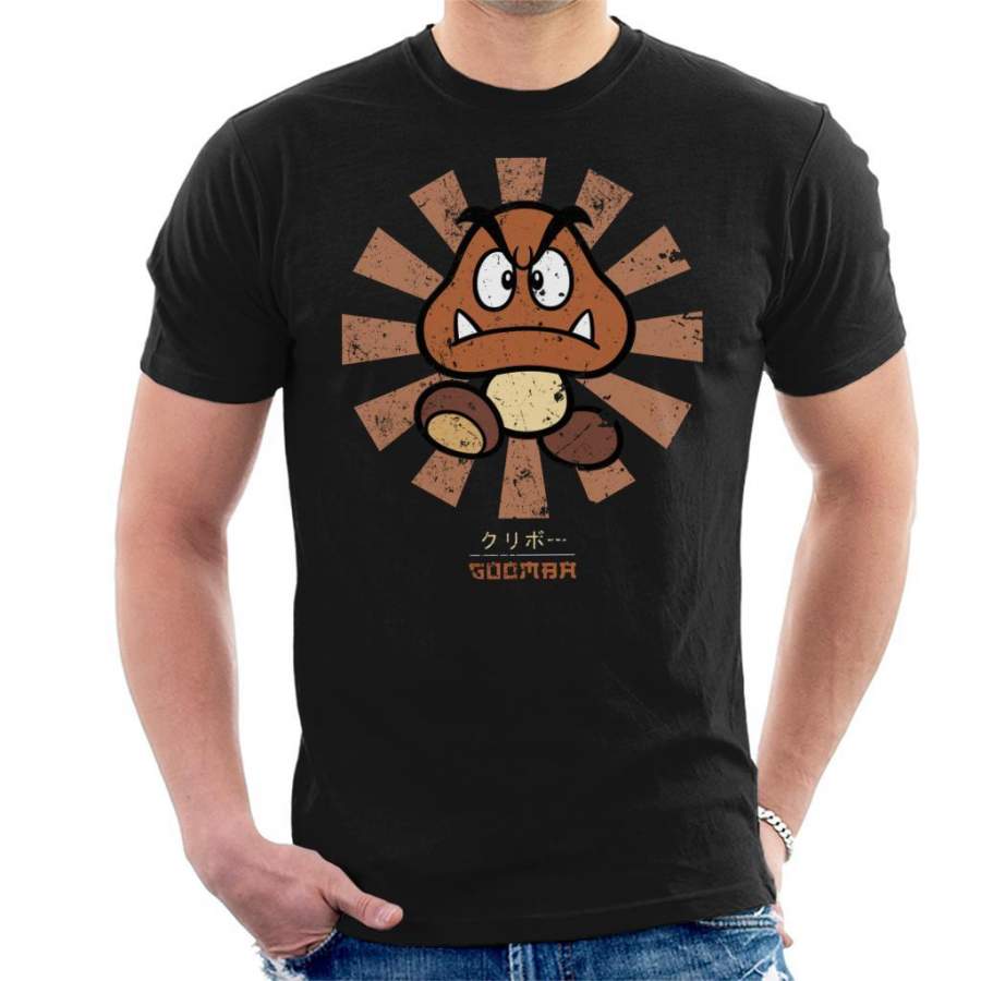 Goomba Retro Japanese Super Mario Men’s T-Shirt