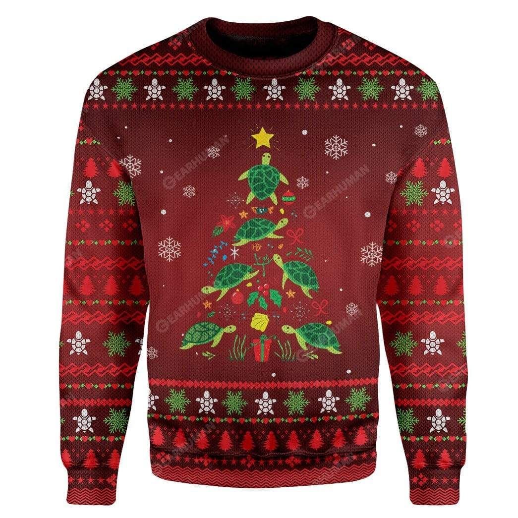 Ugly Christmas Tree Custom Sweater Apparel