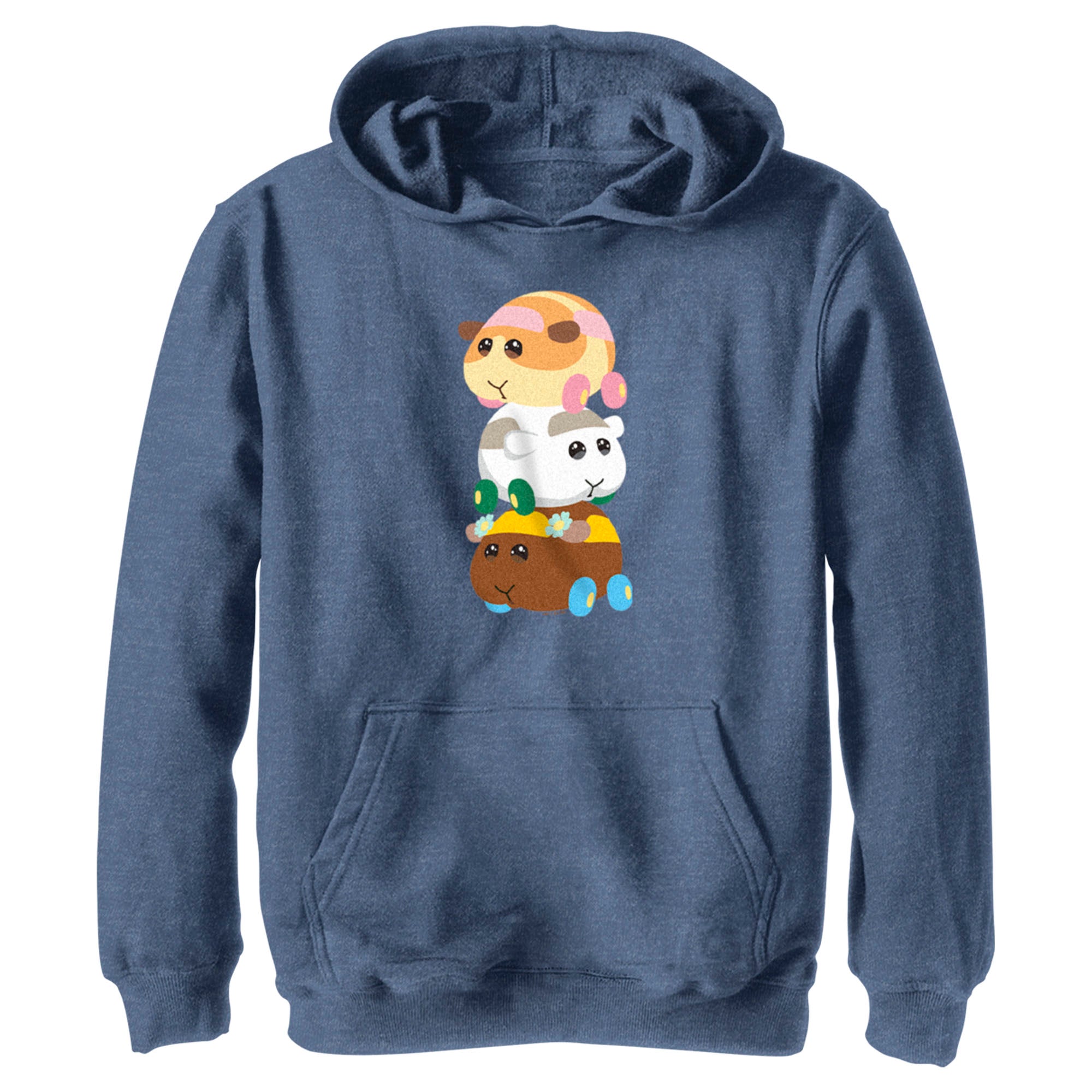 Boy’S Pui Pui Molcar Potato Shiromo And Choco Stack Pull Over Hoodie