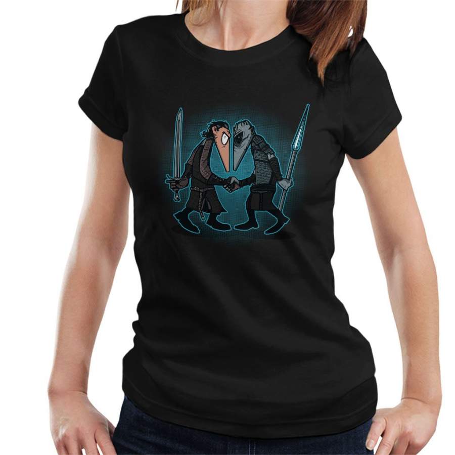 Wolf Vs Winter Game Of Thrones Spy Vs Spy Women’s T-Shirt