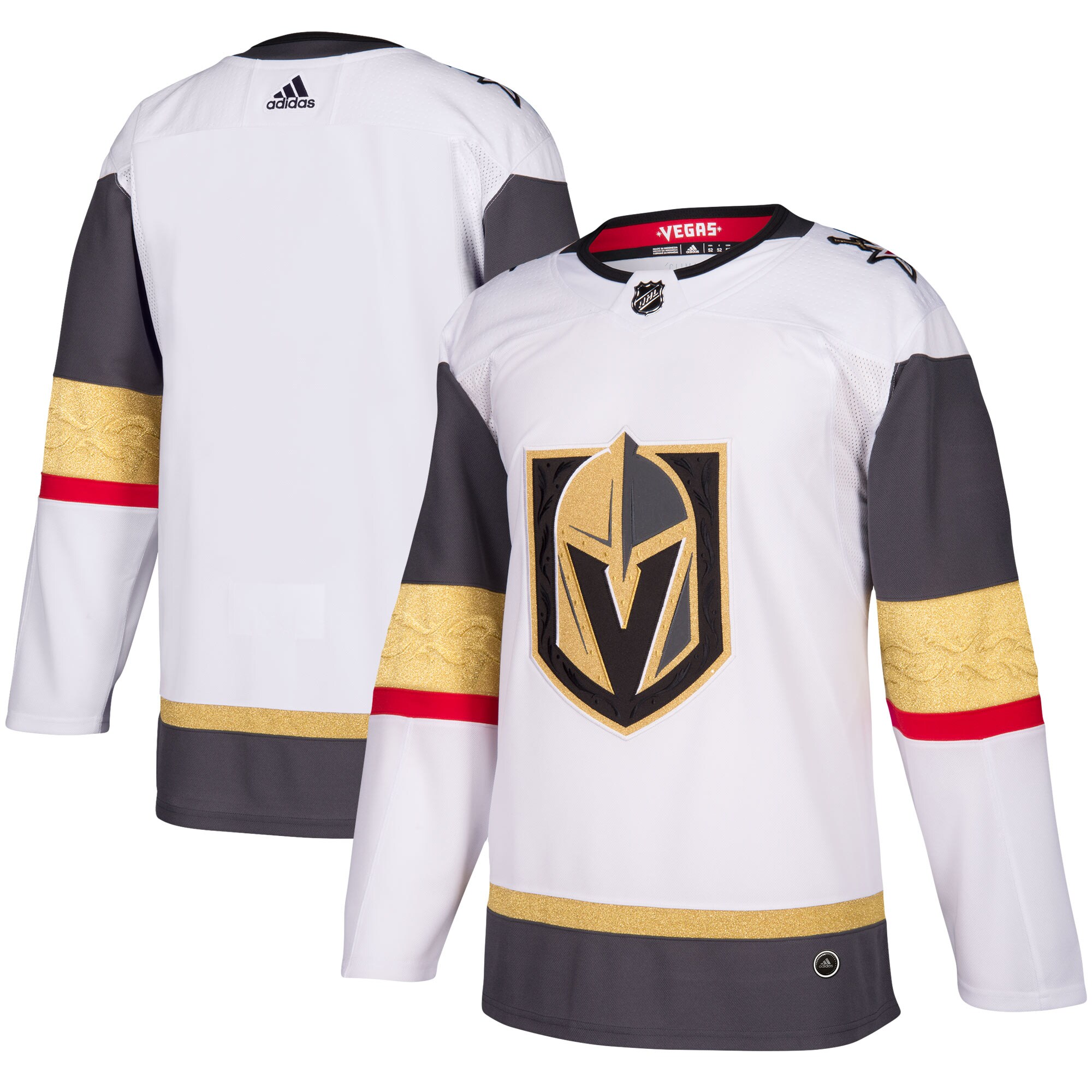 Vegas Golden Knights Away Authentic Blank Jersey – White