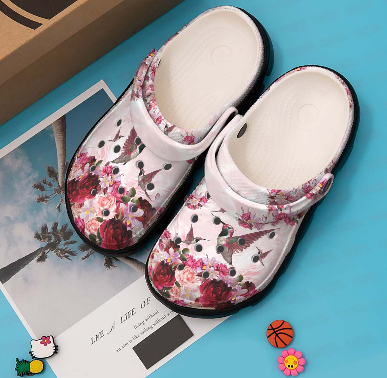 Hummingbird Personalized Clog, Custom Name, Text, Color, Number Fashion Style For Women, Men, Kid, Print 3D Pink Hummingbird