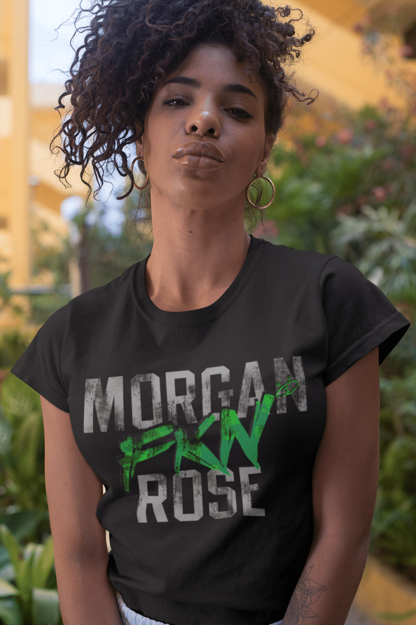 Alien Freak Wear Merch Morgan Rose Ladies T-Shirt