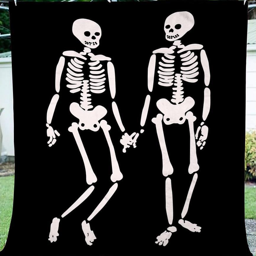 Halloween Skull Gift Fleece Blanket – Quilt Blanket Fleece Blanket, Blanket Sofa Bed, 3D Blanket