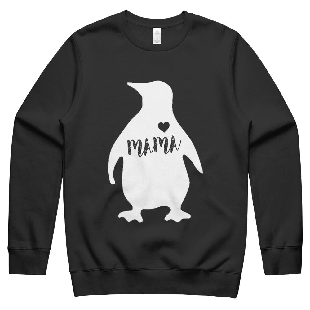 Mama Penguin Shirt – Cute Mothers Day  For Mom Crewneck Sweatshirt