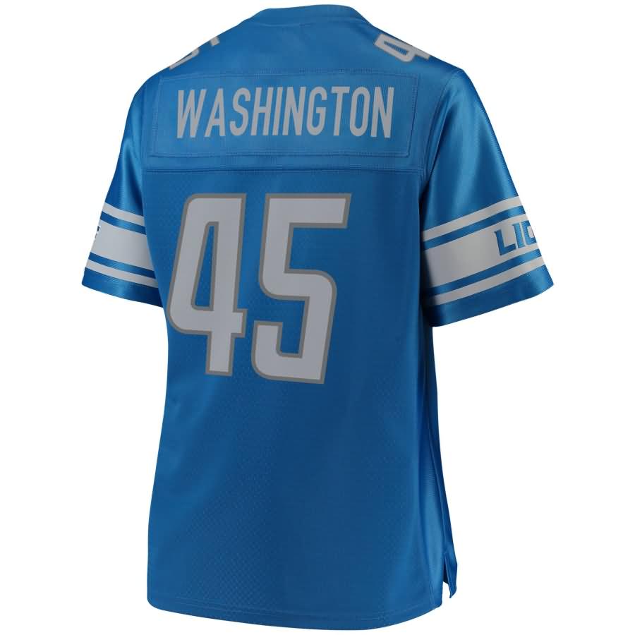 Charles Washington Detroit Lions NFL Pro Line Womens Team Color Player Jersey – Blue