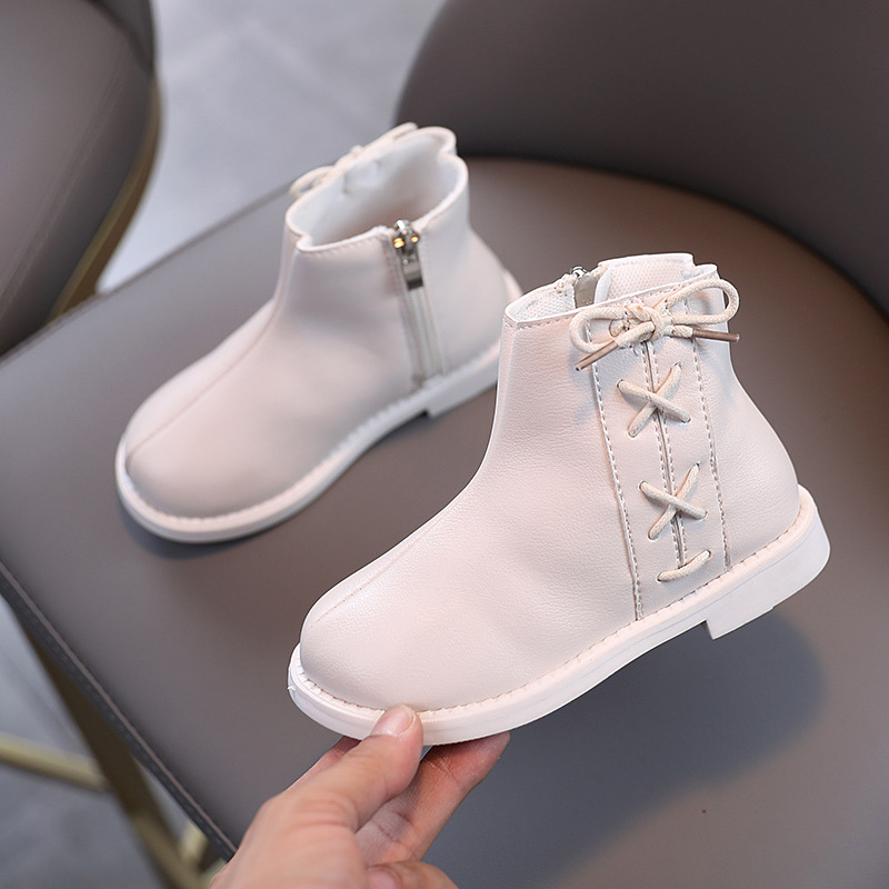 Ankle Boot Baby Boy Autumn Kids Shoes Little Girl Winter Fashion Bow 2020 New Children’S Leather Boots 1 2 3 4 5 6 Year Old alx