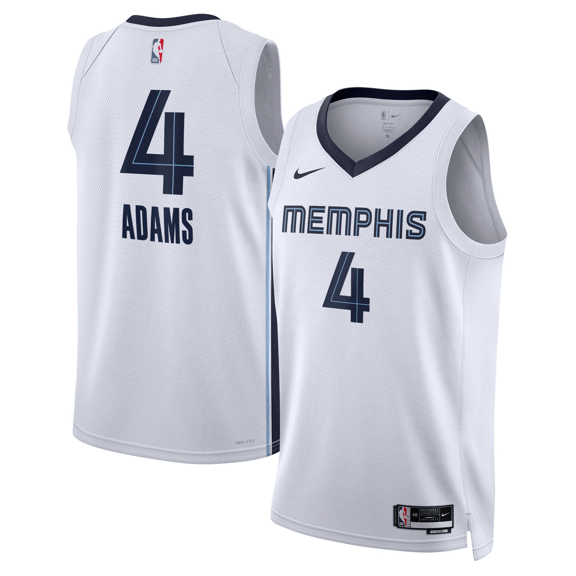 Memphis Grizzlies Association Edition Swingman Jersey – White – Steven Adams – Unisex