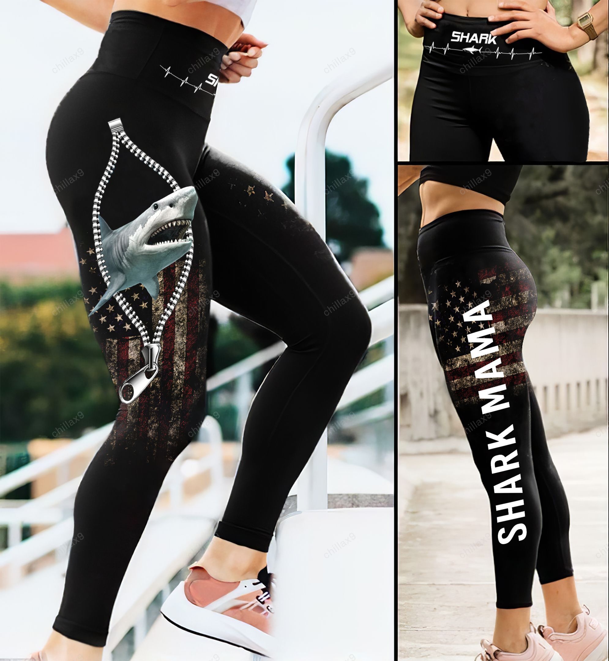 Shark mama Leggings