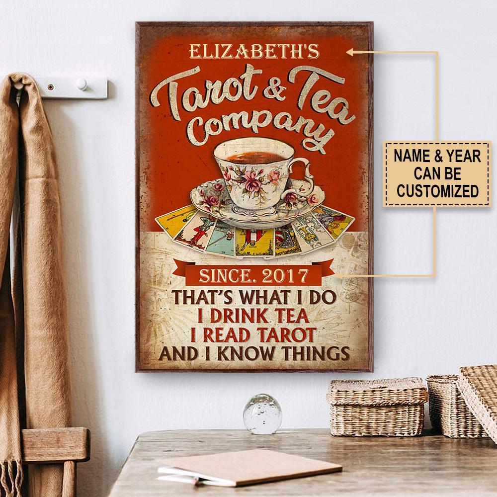 Aeticon Gifts Personalized Tarot Tea Thats What I Do Canvas Mom Dad Gift Home Decor