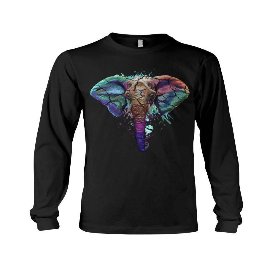 Splash Art Elephant 2020 Trending Unisex Long Sleeve