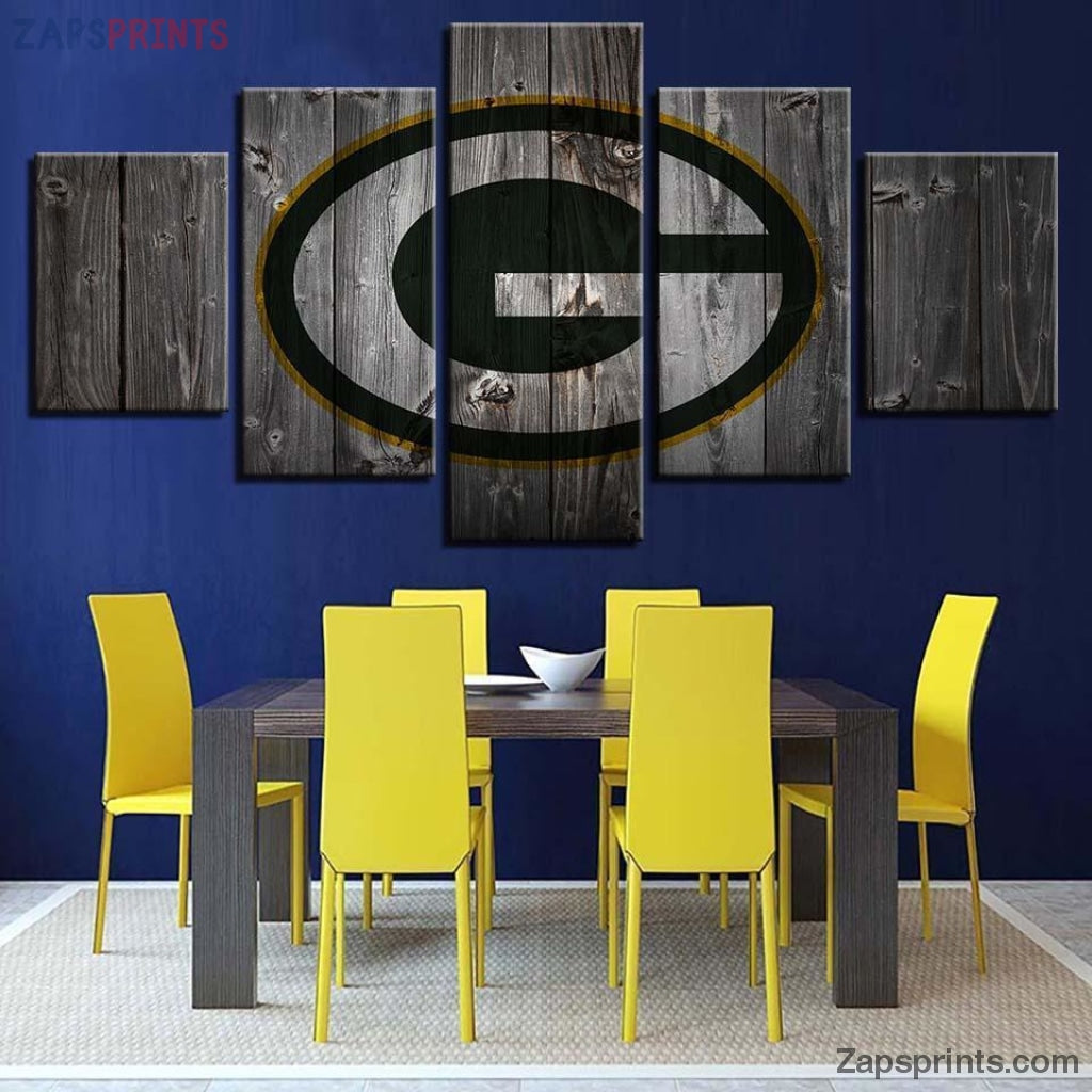 Green Bay Packers Logo Canvas Wall Art