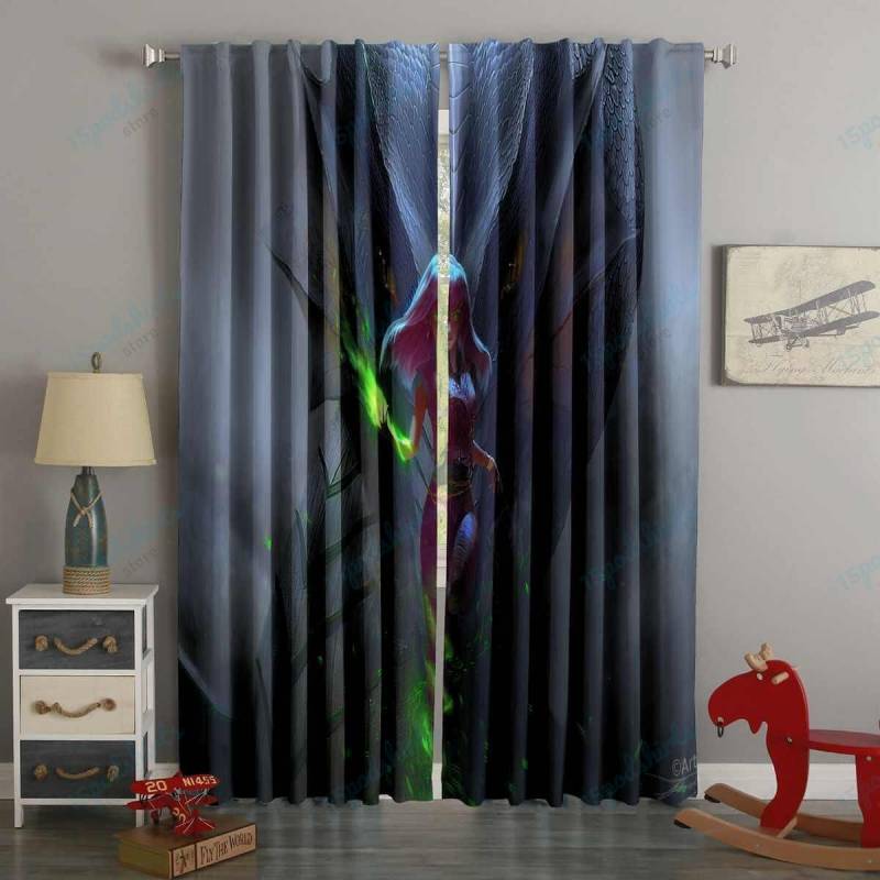 3D Printed Dragon Queen Style Custom Living Room Curtains