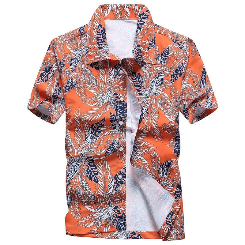 Leaves Orange Nice Design Unisex Hawaii Shirt For Men And Women Ha44166