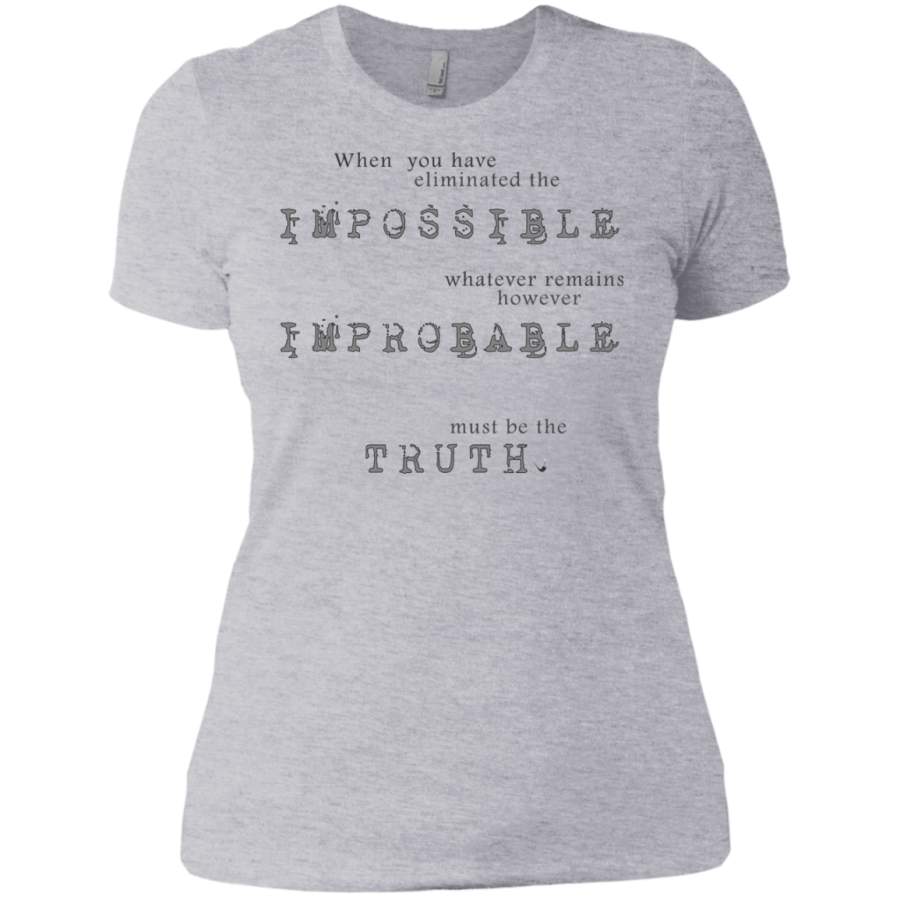 AGR Sherlock Holmes – Impossible Probable Truth Sweatshirt T-Shirt & Hoodie