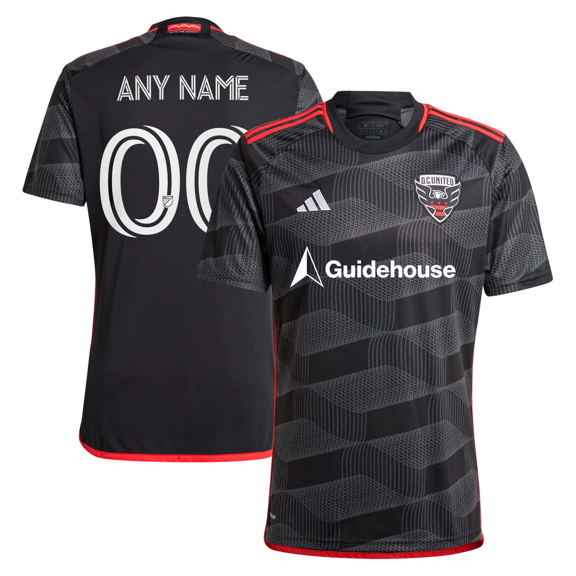 D.C. United 2024 The Icon Kit Replica Custom Jersey  Black