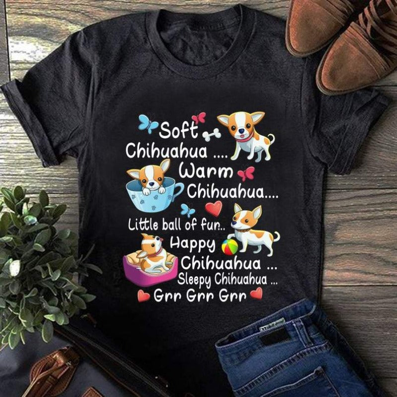 Soft Warm Chihuahua Gift Dog Lovers T-Shirt