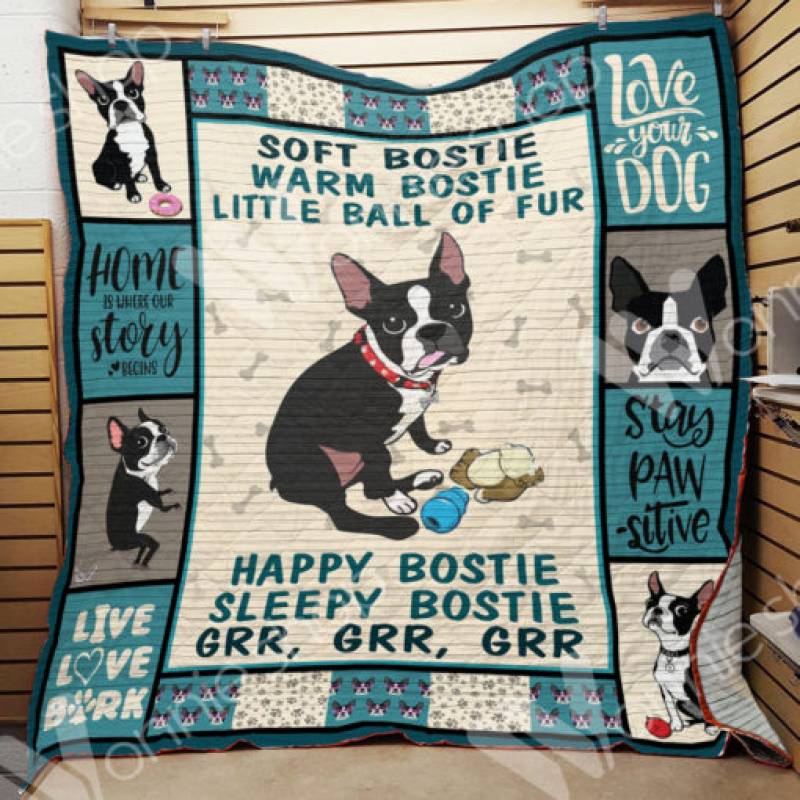 Boston Terrier Dog Blanket NOV2001 67O49