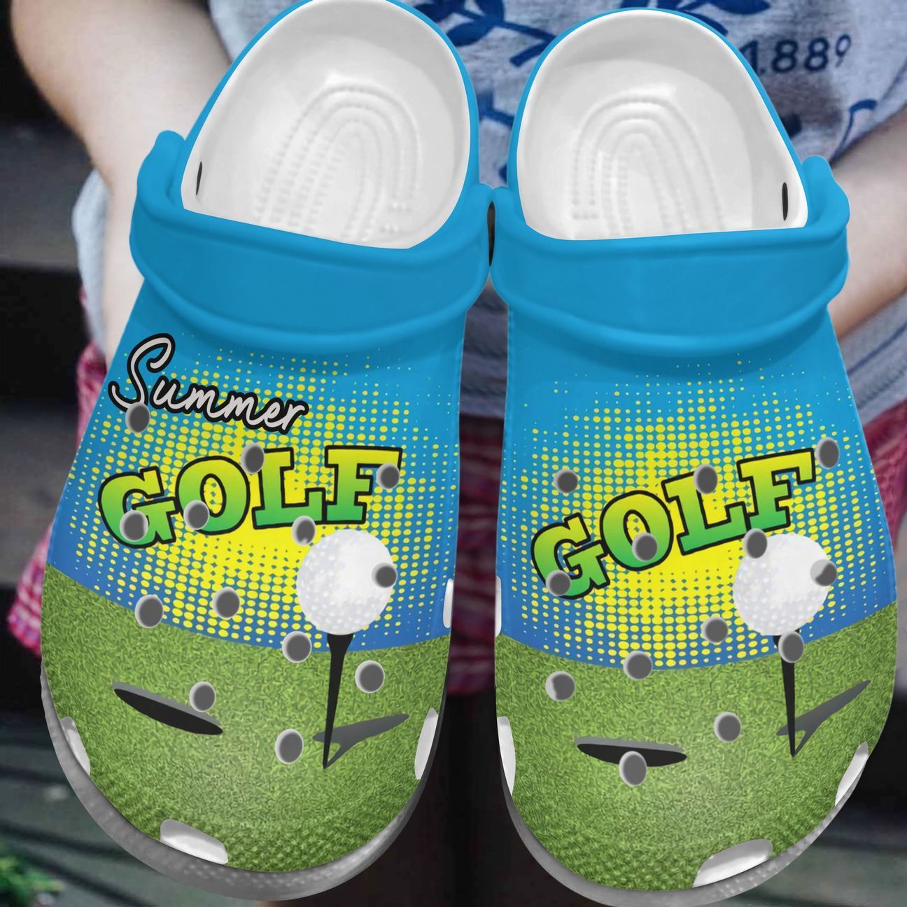 Golf Personalized Clog, Custom Name, Text, Color, Number Fashion Style For Women, Men, Kid, Print 3D Hit It